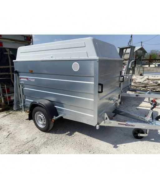 Cresci PT6F Kastenanhänger mit Bremsen – 750 kg Nutzlast