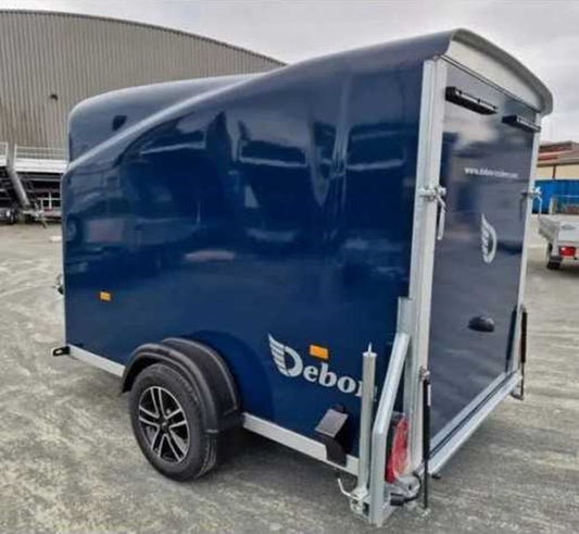 Neuer Debon Cargo 1300 Transporter in blauem Polyester mit Seitentür