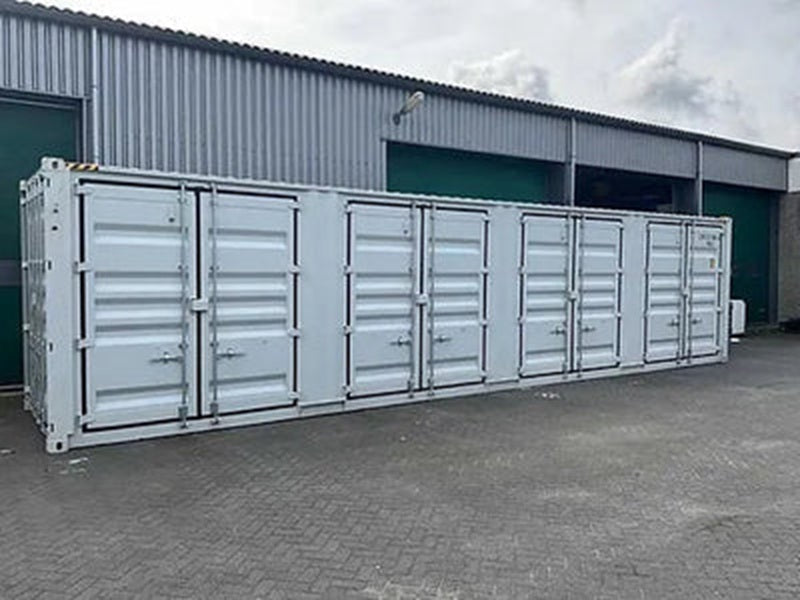 40-Fuß-HC-Versandcontainer mit seitlichen Öffnungen